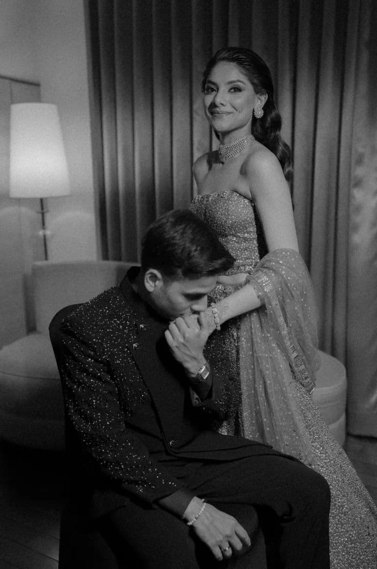 Groom in his moment