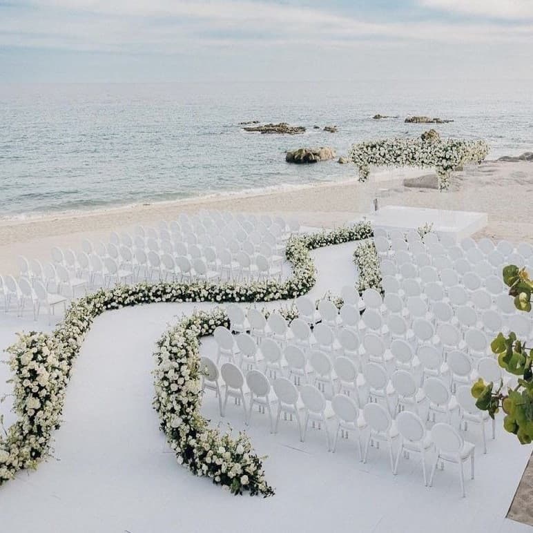 Coastal beach wedding